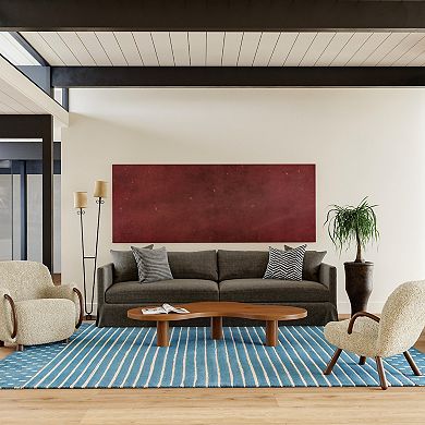 RugsUSA Mandia Striped Wool Blend Area Rug