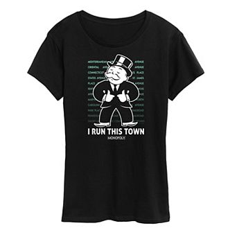 Women's Monopoly I Run This Town Graphic Tee by Hasbro