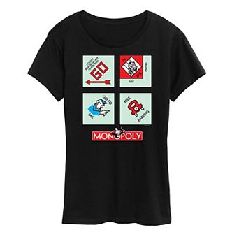 Women's Monopoly Corner Squares Graphic Tee by Hasbro