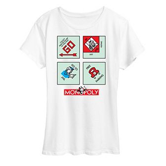 Women's Monopoly Corner Squares Graphic Tee by Hasbro