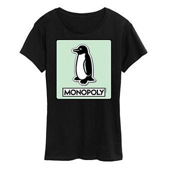 Women's Monopoly Penguin Game Token Graphic Tee by Hasbro
