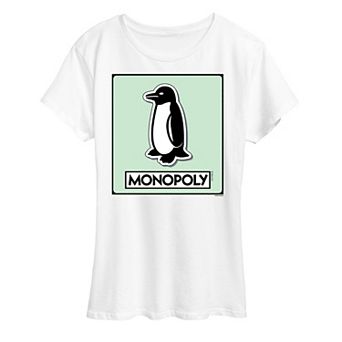 Women's Monopoly Penguin Game Token Graphic Tee by Hasbro