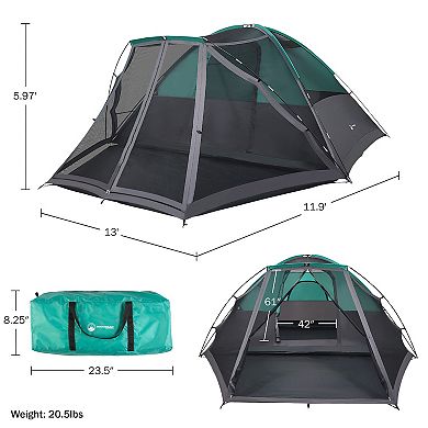 Wakeman Outdoors 6 Person Camping Tent