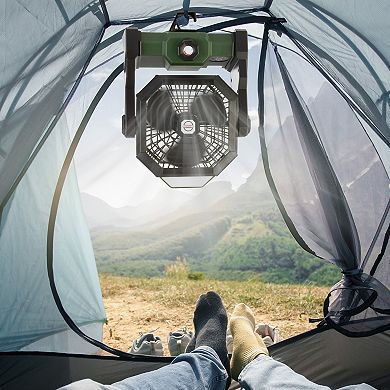 Wakeman Outdoors Camping Fan with Tent Light