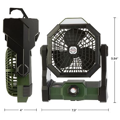 Wakeman Outdoors Camping Fan with Tent Light