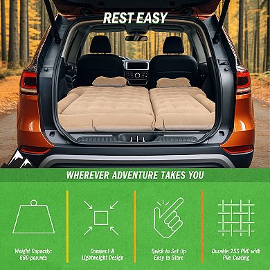 Wakeman Outdoors Inflatable SUV or Tent Car Mattress