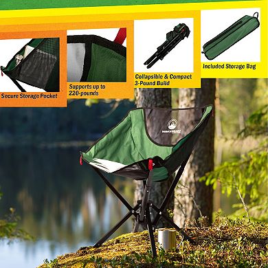 Wakeman Outdoors Lightweight Foldable & Portable Camping Chair