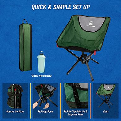 Wakeman Outdoors Lightweight Foldable & Portable Camping Chair