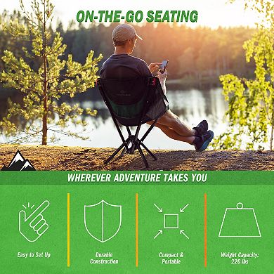 Wakeman Outdoors Lightweight Foldable & Portable Camping Chair