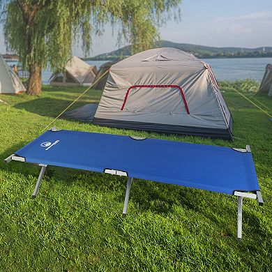 Wakeman Outdoors Portable Folding Camping Cot with Carry Bag