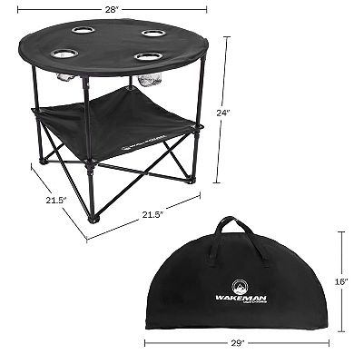 Wakeman Outdoors 2-Tier Folding Camping Table