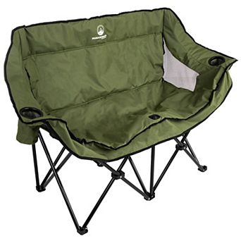 Wakeman 2-Person Foldable Portable Padded Couch Camping Chair
