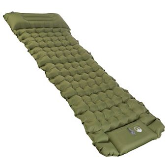 Wakeman Inflatable Sleeping Pad with Built-In Foot Pump