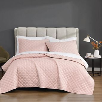 Cannon Solid Percale Quilt Set with Shams
