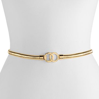 Nine West Cobra Double Ring Stretch Belt