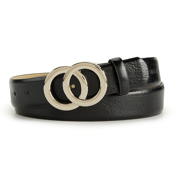 Women's Nine West Double Ring Belt - Taupe (LARGE)