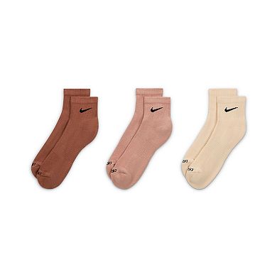Women's Nike Everyday Plus 3-Pair Cushioned Training Ankle Socks