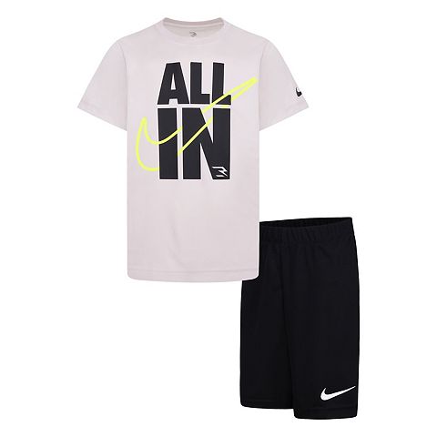 Комплект футболка и шорты Nike 3BRAND by Russell Wilson Dri-FIT для мальчиков