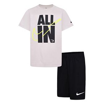 Boys 8-20 Nike 3BRAND by Russell Wilson "All In" Dri-FIT T-shirt & Athletic Shorts 2 pc Set