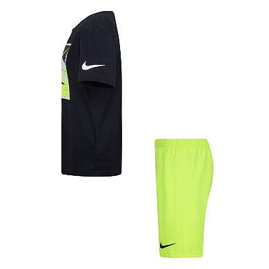 Boys 8-20 Nike 3BRAND by Russell Wilson Futura T-shirt & Athletic Shorts Dri-FIT 2-piece Set