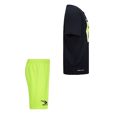 Boys 8-20 Nike 3BRAND by Russell Wilson Futura T-shirt & Athletic Shorts Dri-FIT 2-piece Set