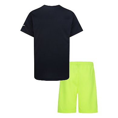 Boys 8-20 Nike 3BRAND by Russell Wilson Futura T-shirt & Athletic Shorts Dri-FIT 2-piece Set