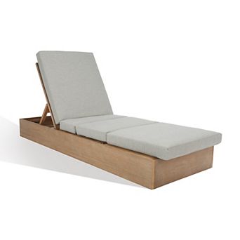 Safavieh Vincent Wood Chaise Lounge Chair