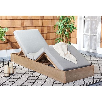 Safavieh Vincent Wood Chaise Lounge Chair