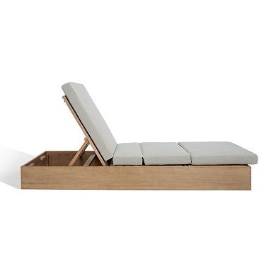 Safavieh Vincent Wood Chaise Lounge Chair