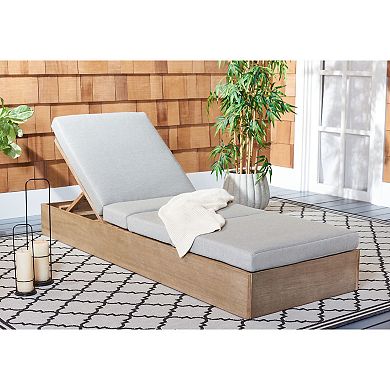 Safavieh Vincent Wood Chaise Lounge Chair