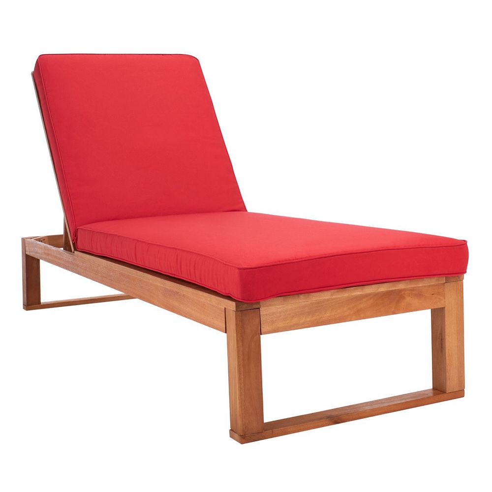 Safavieh Solano Sunlounger - Natural / Red