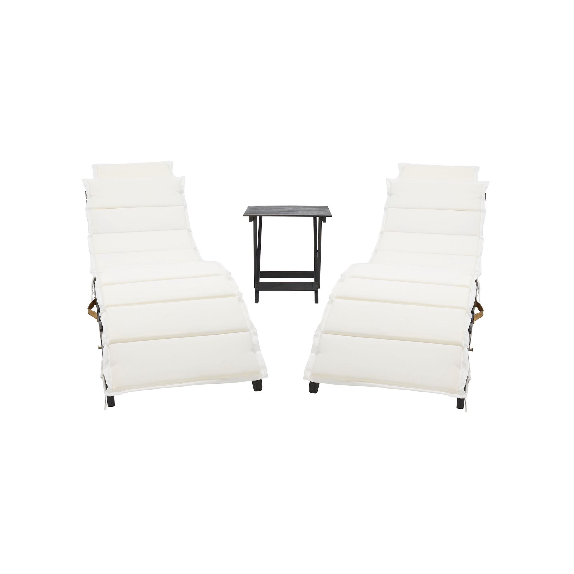 Safavieh Pacifica 3-pc. Lounge Set, Black Beige