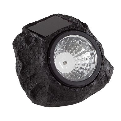 Pure Garden 8-Pack Faux-Rock Solar Light