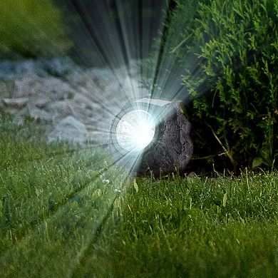 Pure Garden 8-Pack Faux-Rock Solar Light