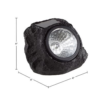 Pure Garden 8-Pack Faux-Rock Solar Light