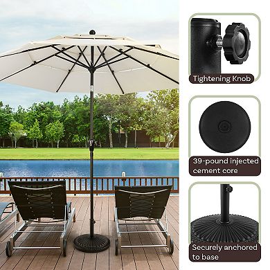 Pure Garden Outdoor Umbrella Base