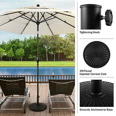 Pure Garden Outdoor Umbrella Base