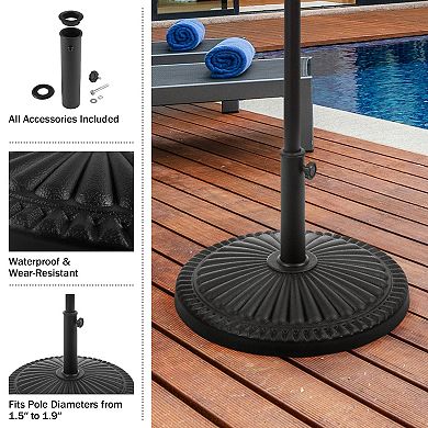 Pure Garden Outdoor Umbrella Base