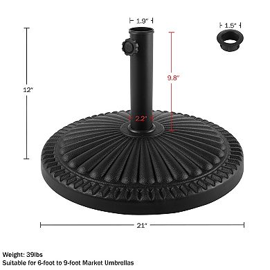 Pure Garden Outdoor Umbrella Base