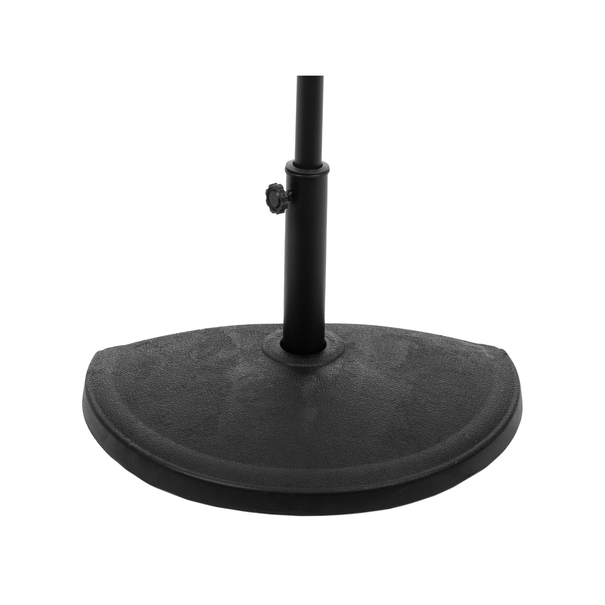 Pure Garden Half Circle Umbrella Base, Black