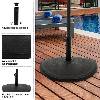 Pure Garden Half Circle Umbrella Base