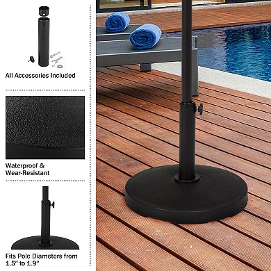 Pure Garden Outdoor Umbrella Base