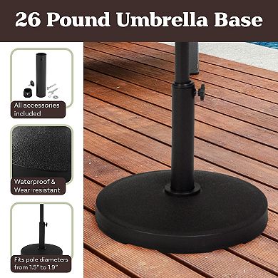 Pure Garden Outdoor Umbrella Base
