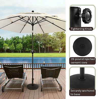 Pure Garden Outdoor Umbrella Base