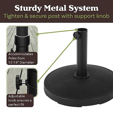 Pure Garden Outdoor Umbrella Base