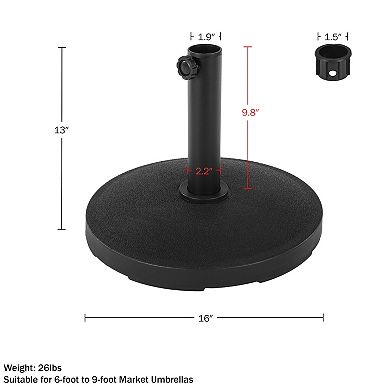 Pure Garden Outdoor Umbrella Base