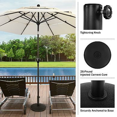 Pure Garden Outdoor Umbrella Base