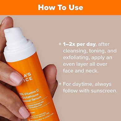 25% Vitamin C + Glutathione Clinical Serum for Brightening & Dark Spots