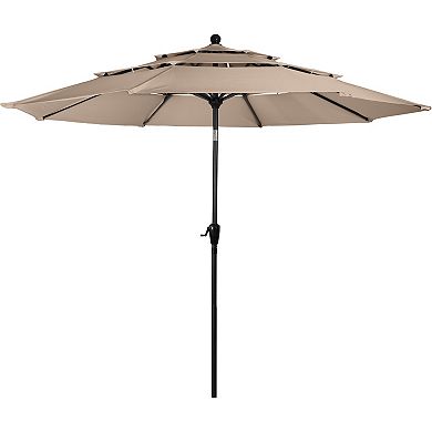 Pure Garden 3-Tier 10 ft. Patio Umbrella