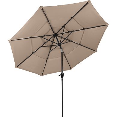 Pure Garden 3-Tier 10 ft. Patio Umbrella